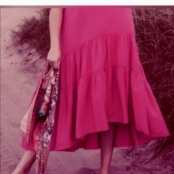 Maeve By Anthropologie Pink Sleeveless Crew Neck Sundress - Picture 12 of 13